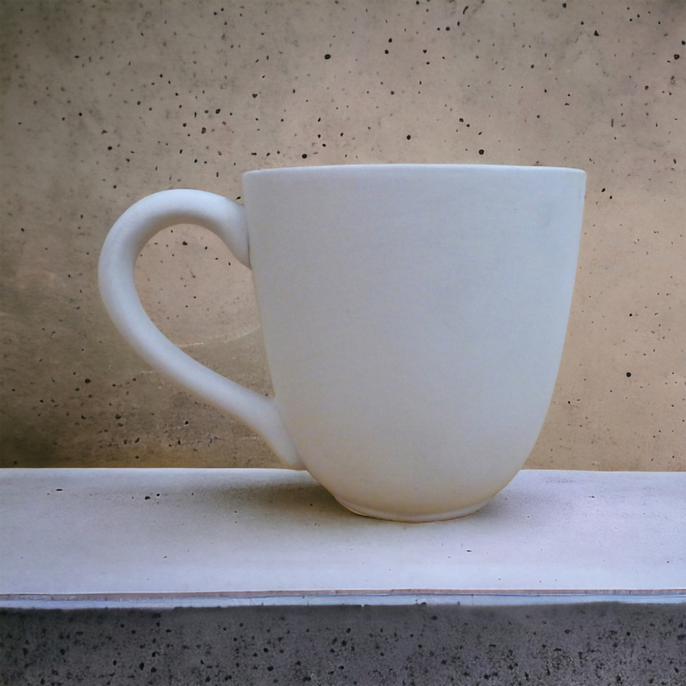12oz Tapered Coffee House Mugs – Bisque Blanks – x12