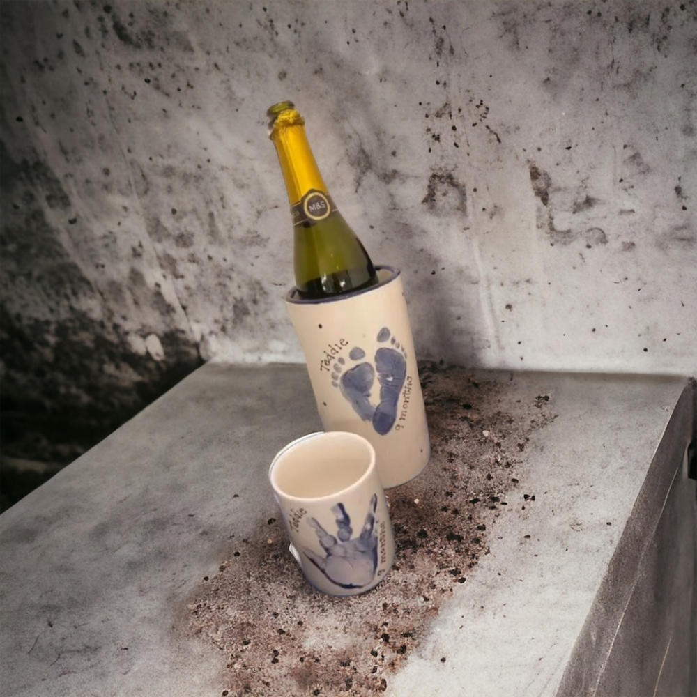 Wine Cooler / Utensil Pots – Bisque Blanks – x4