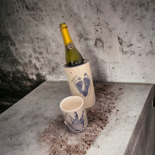 Wine Cooler / Utensil Pots – Bisque Blanks – x4