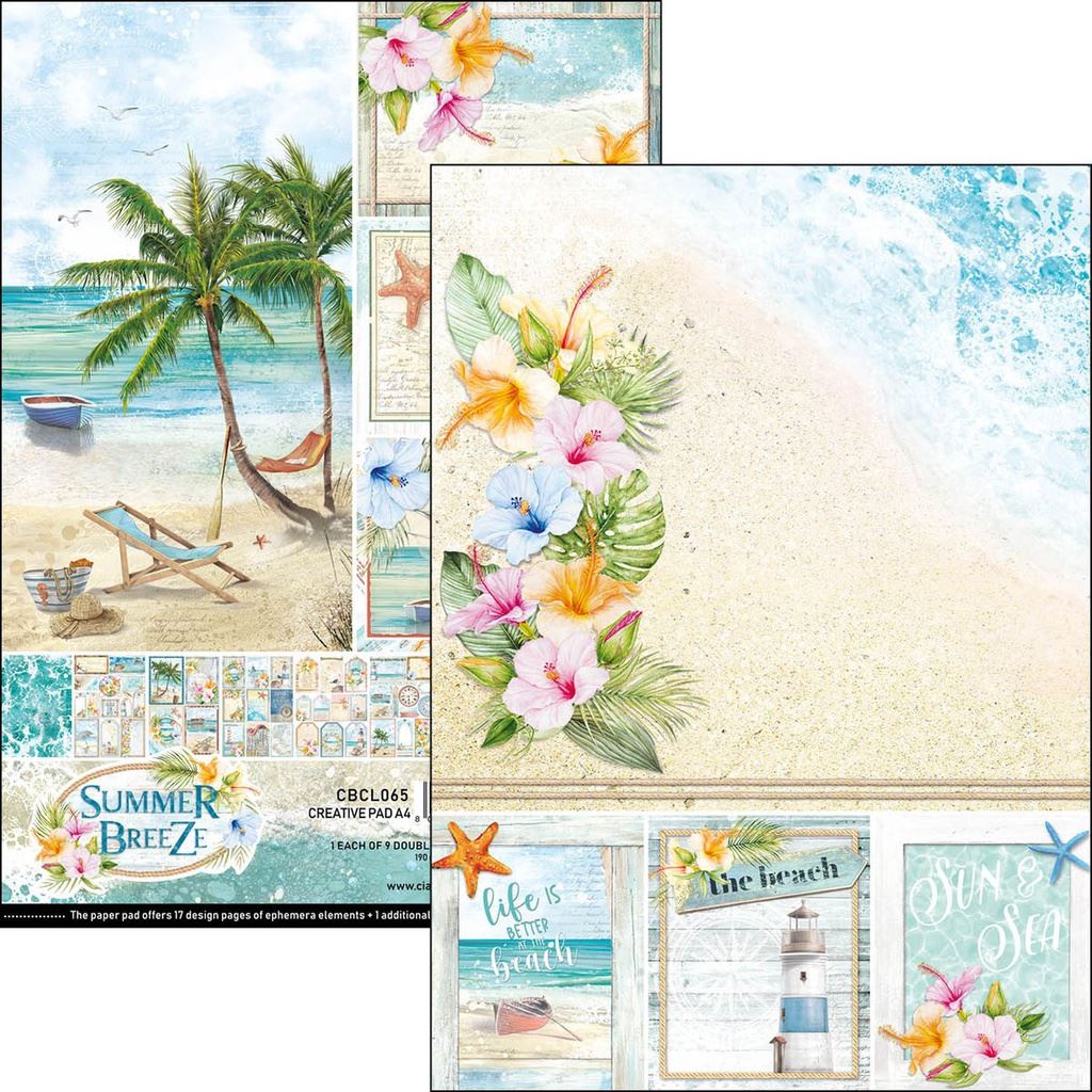 Ciao Bella Summer Breeze A4 Creative pad