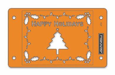 Stencil Happy Holidays