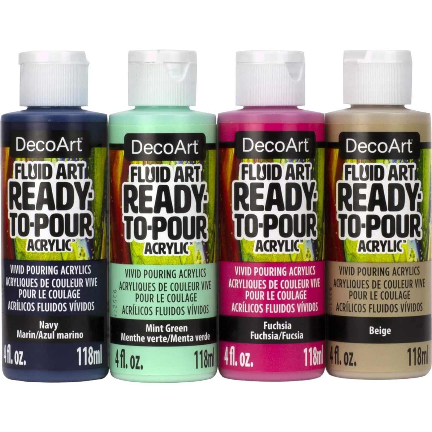 DecoArt Carnival Fluid Art 4 Colour Value Pack