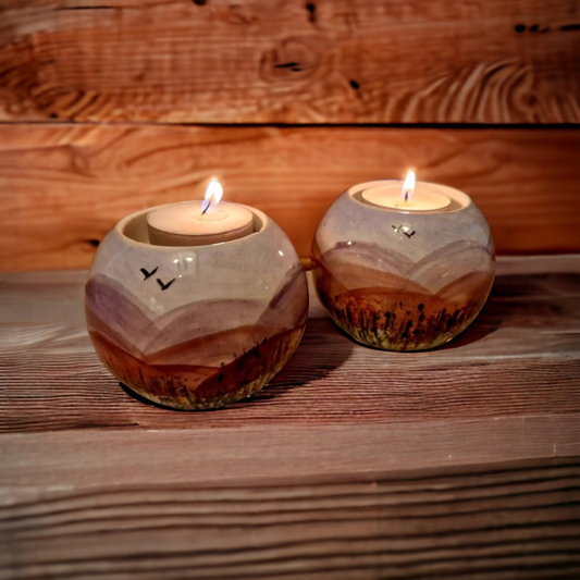 Ball Tealight Holder – Bisque Blanks – Box of 8