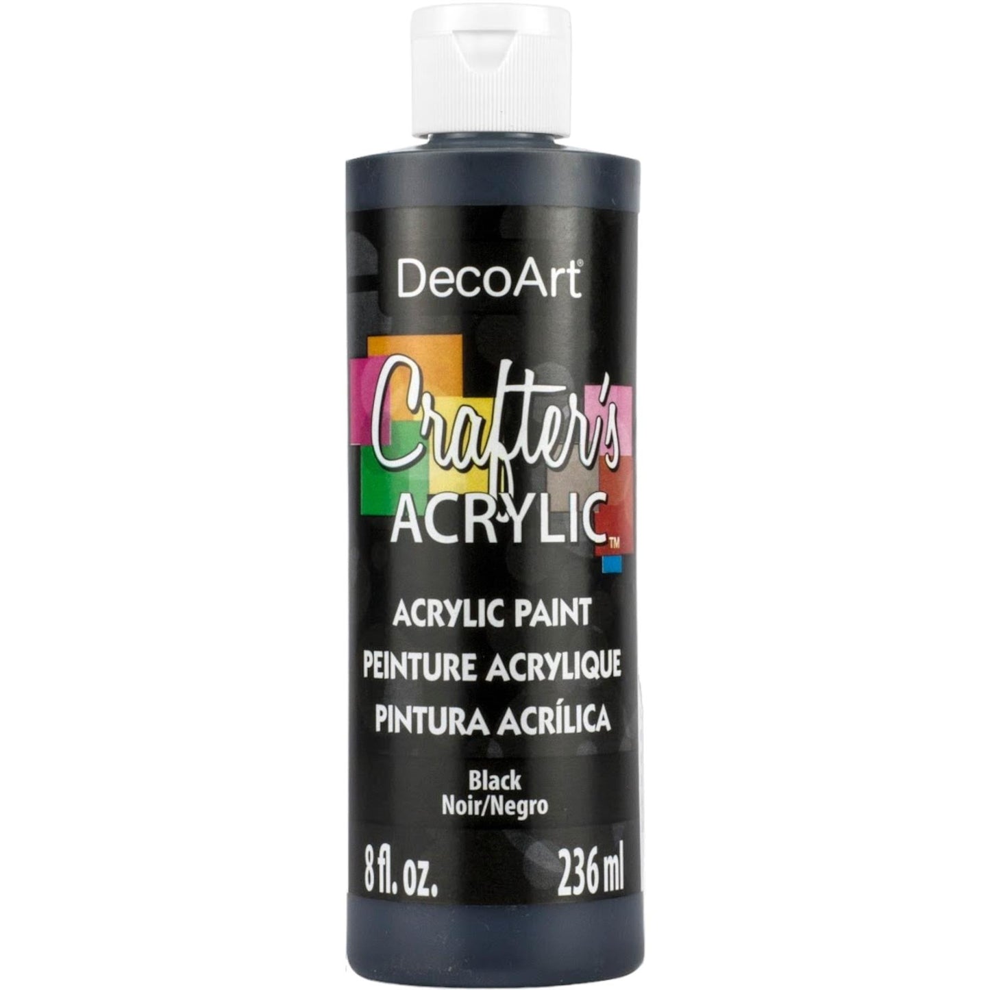 DecoArt Black Crafters Acrylic 8oz