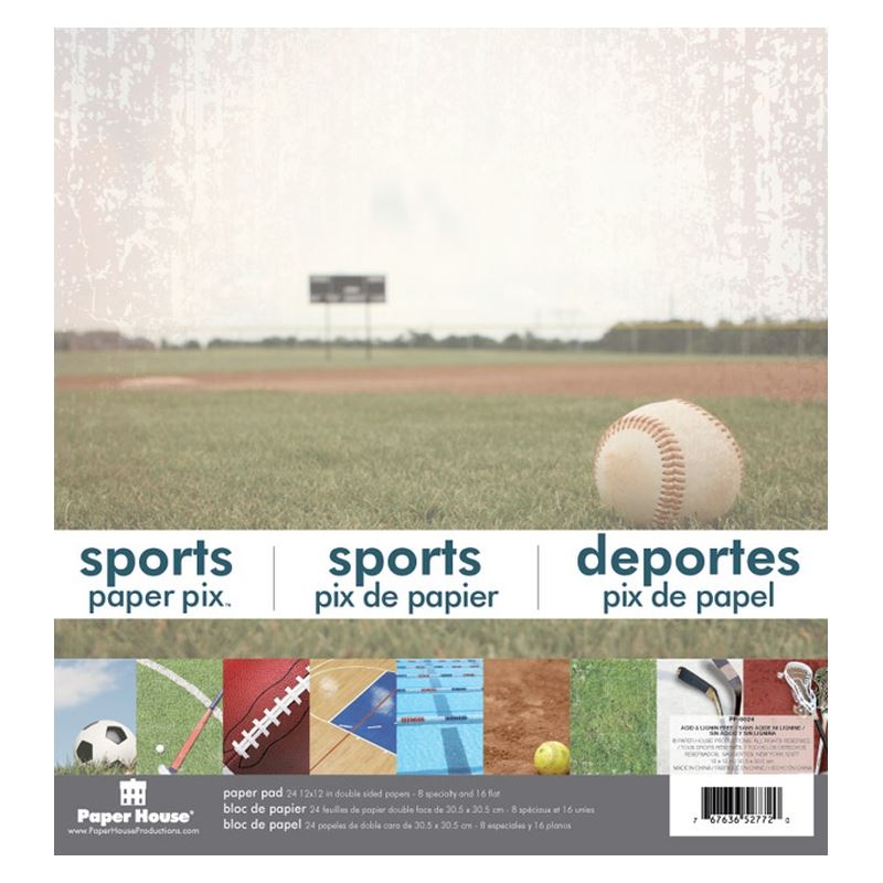 Paper House Productions - Sports 12x12" Paper Pad