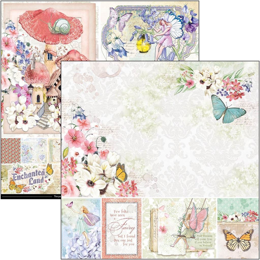 Ciao Bella Enchanted Land 8inc x 8inc Paper Pad