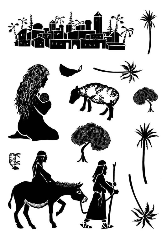 Nativity 1 - A6 Clear Stamp Set