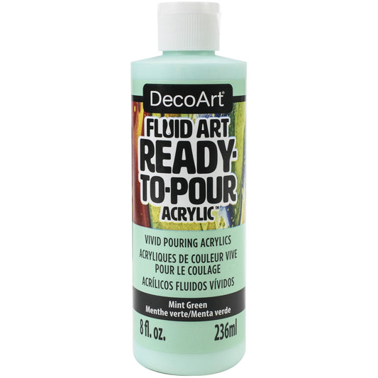 DecoArt Mint Green Fluid Art Ready to Pour A