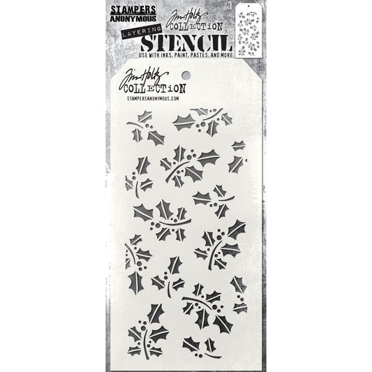 Hollyberry - Tim Holtz Layering Stencil