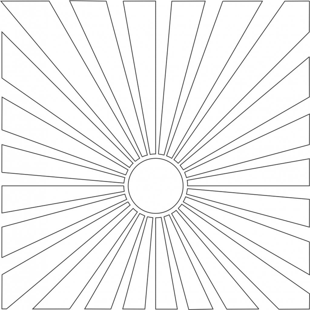 Ray of Sunshine MajeMask Stencil