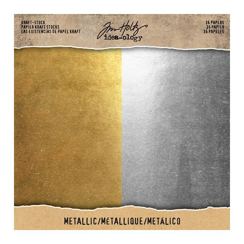Tim Holtz idea-ology - Kraft Stock - Metallic