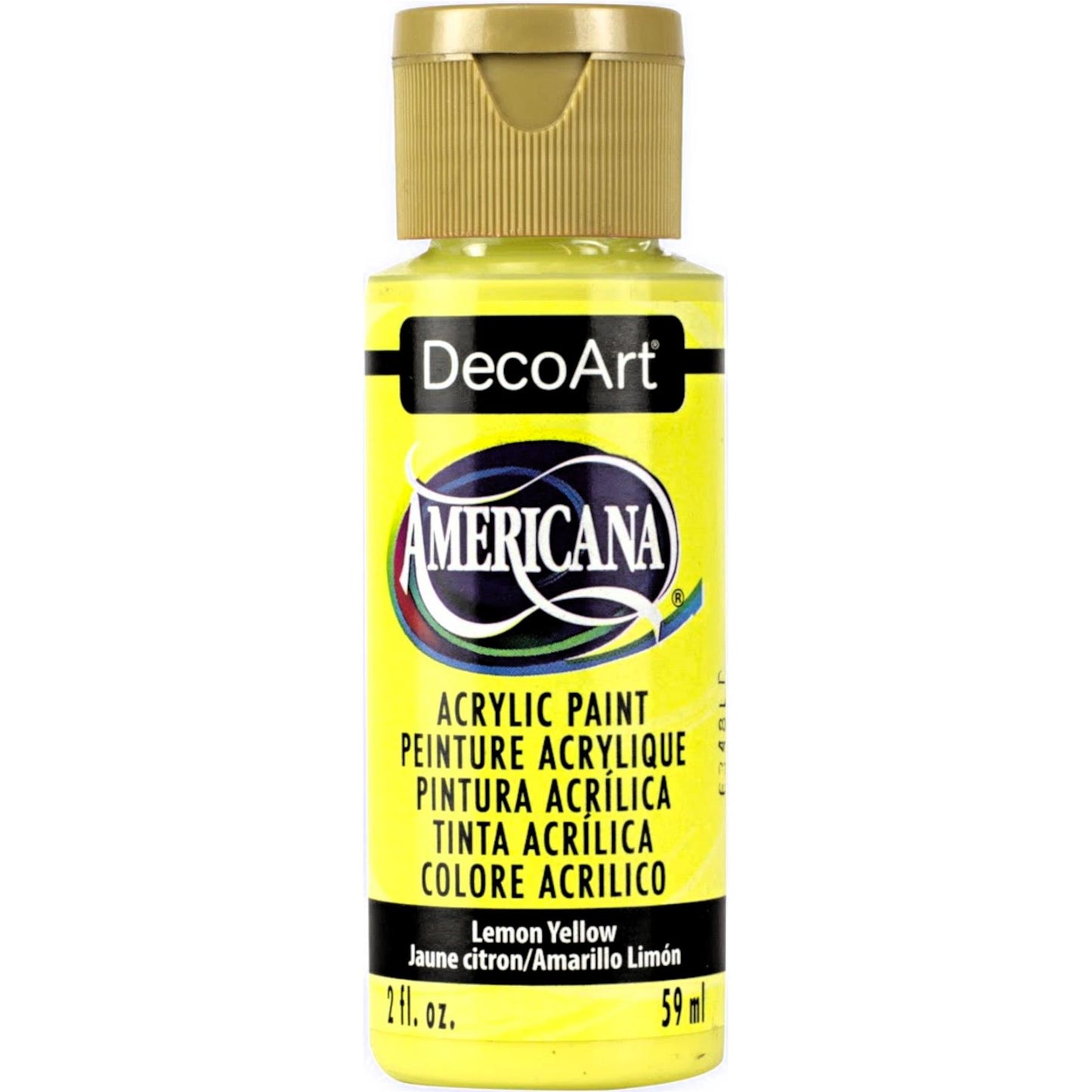 DecoArt Lemon Yellow (TRSP) Americana Acrylic 2o