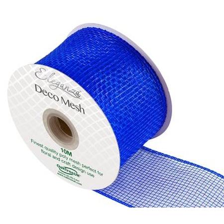 DecoMesh Metallic Royal Blue No.18 - 63mmx10m