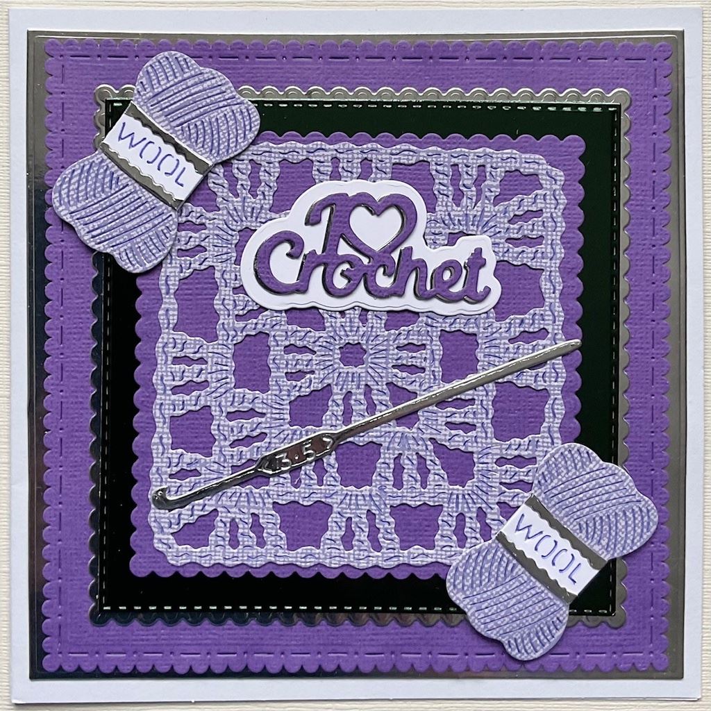 Crochet Granny Square Sweet Dixie Cutting Die