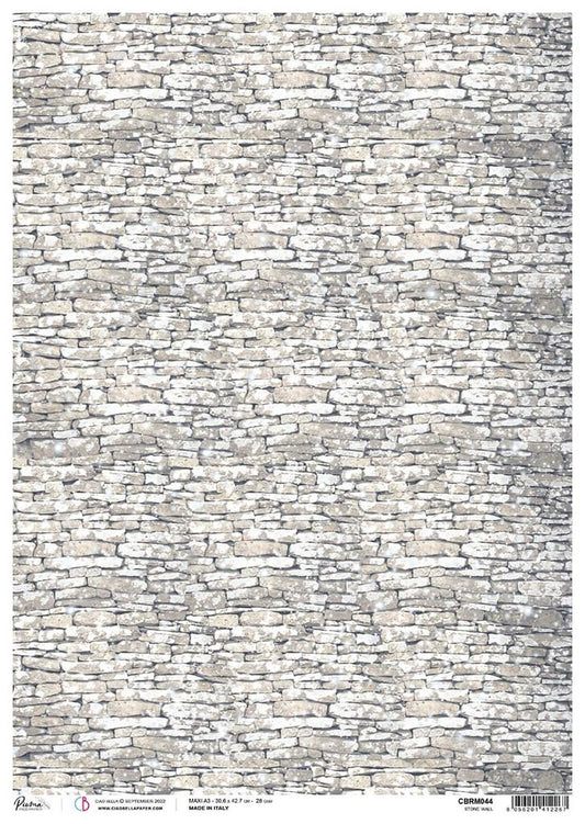 Rice Paper A3 Piuma Stone wall - 3 pack