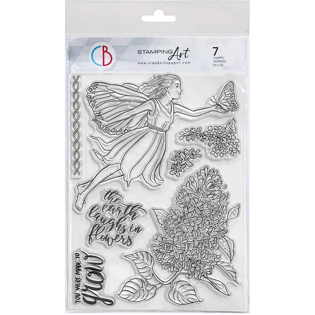 Ciao Bella Light Fairy 6inc x 8inc Stamp Set