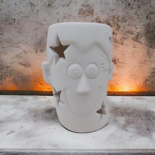 Frankenstein Tealight Holder – Bisque Blanks – Box of 12