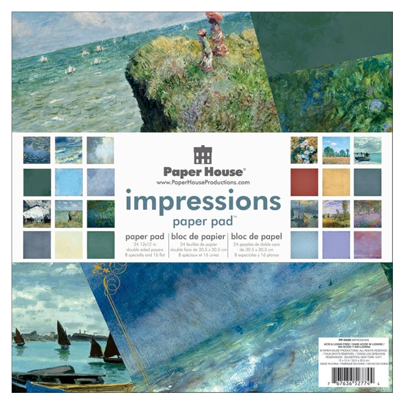 Paper House Productions - Impressions 12x12 Paper Pad