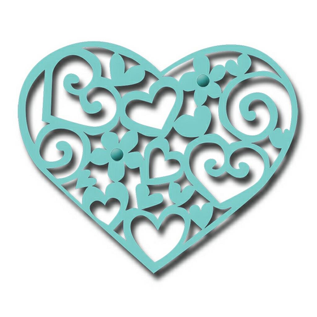 Filagree Heart Sweet Dixie Cutting Die