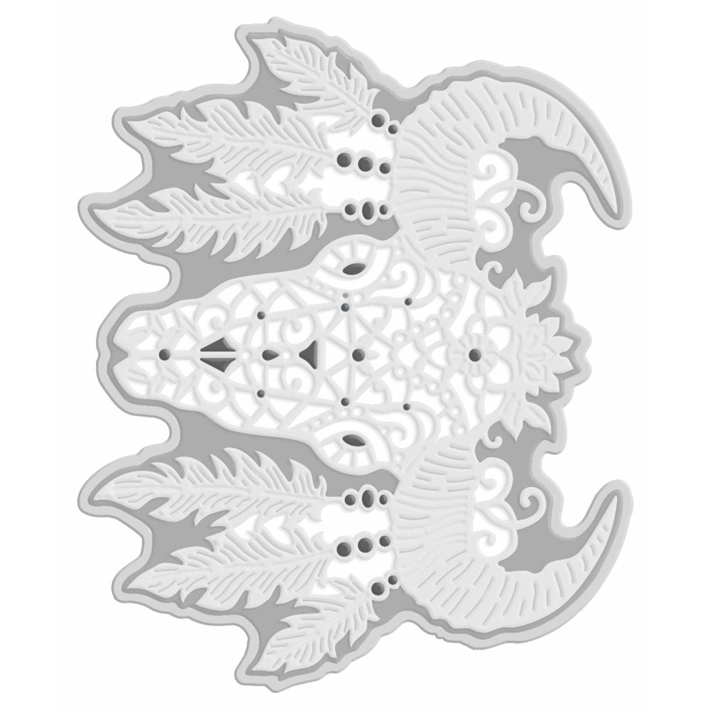 SD Decorative Bull Skull Sweet Dixie Cutting Die