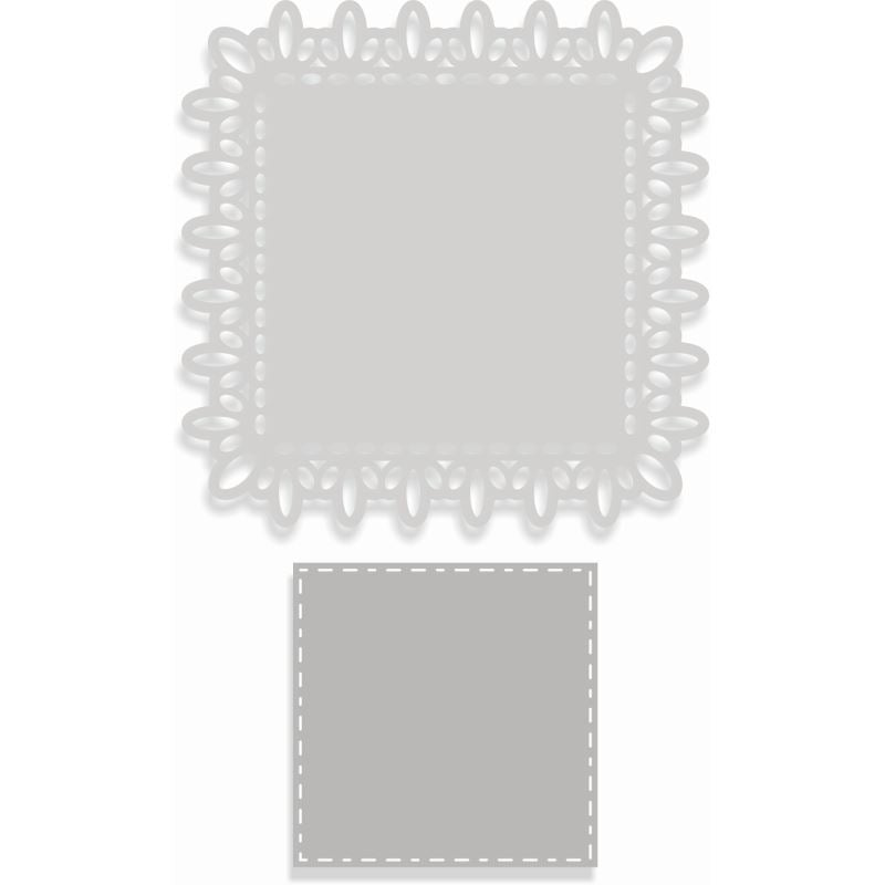 SCC Lace Square Layered Nesting Sweet Dixie Cutting Die