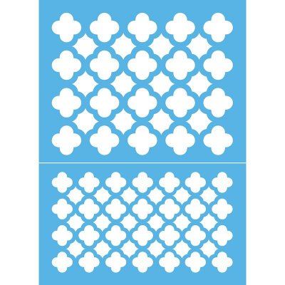 DecoArt Quatrefoil Stencil
