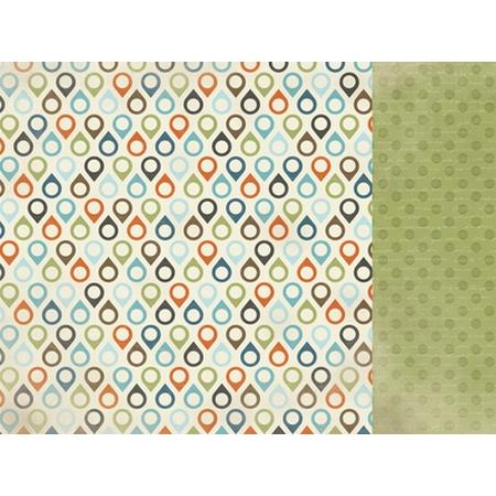 12"x12" Scrapbook Paper-Adventurous Sold in Packs of 10 Sheets