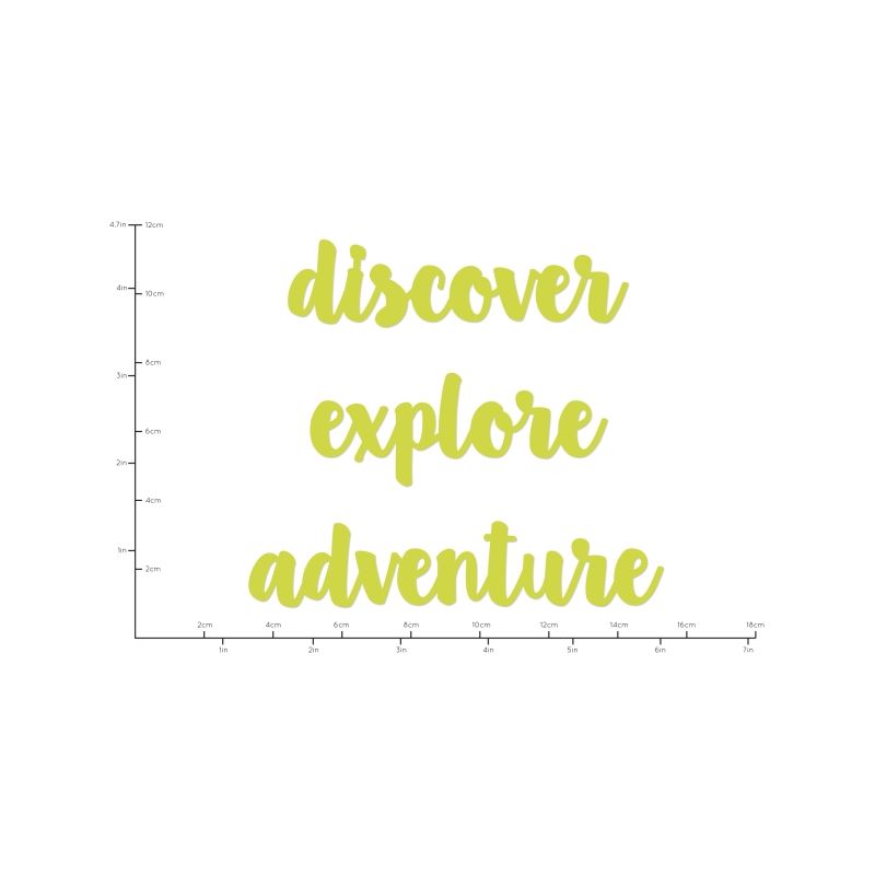 Decorative Die Adventure Words