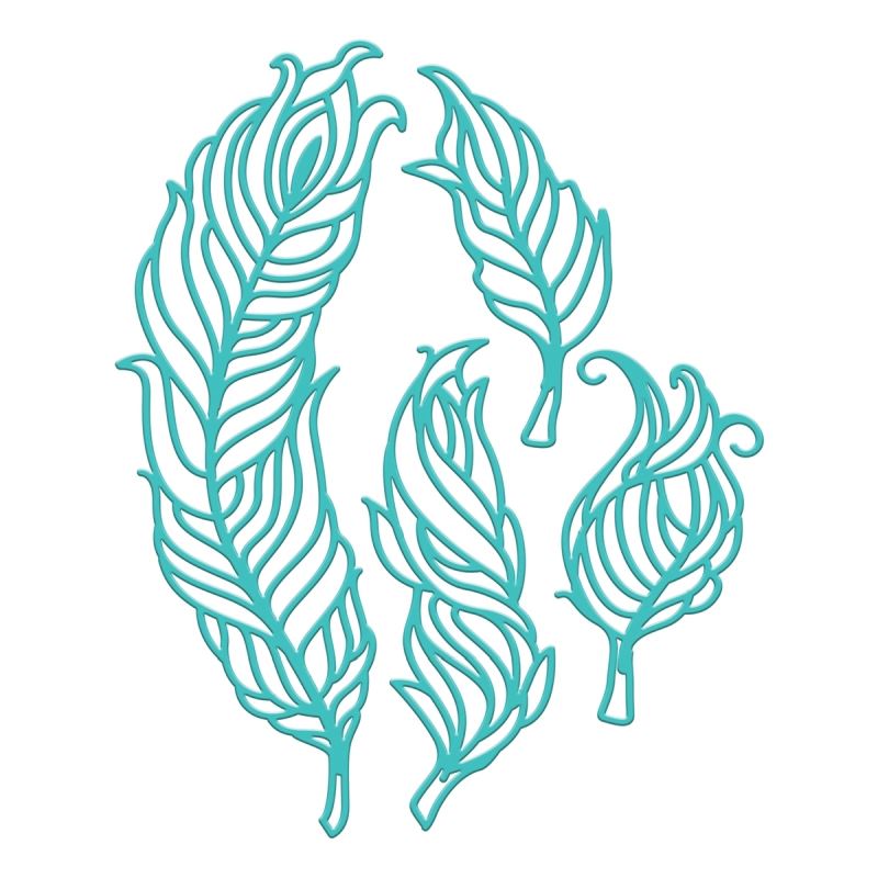 Fair Feathers Etched Dies