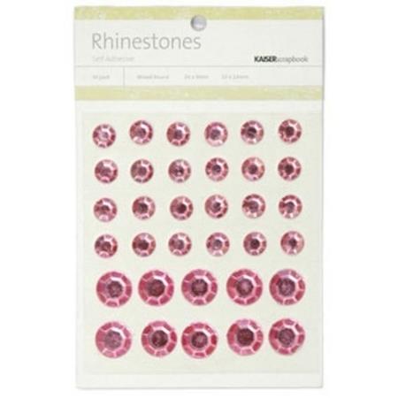 Mx Round Rhinestones-Soft Pk
