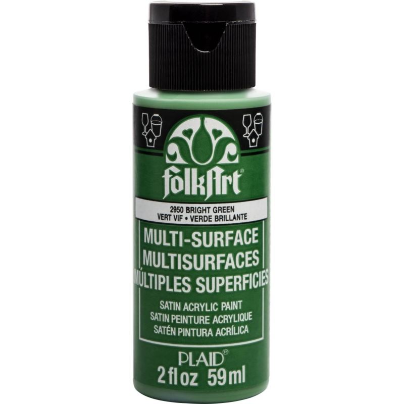 Bright Green Folkart Multi-Surface 2oz