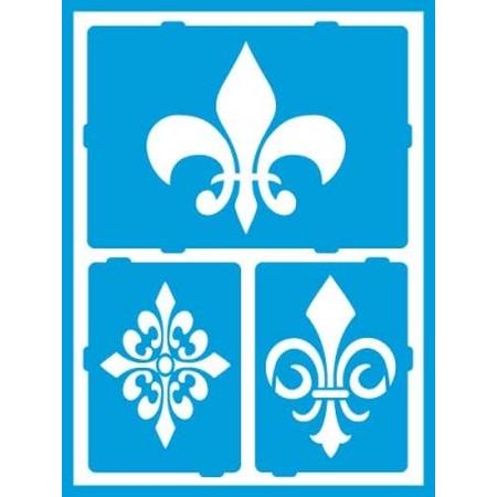 DecoArt Large Fleur de Lis Stencil