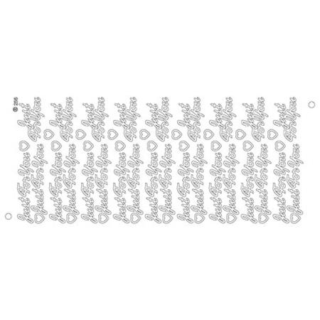 Just For You- Pack of 10 Gold on Gold Peel offs