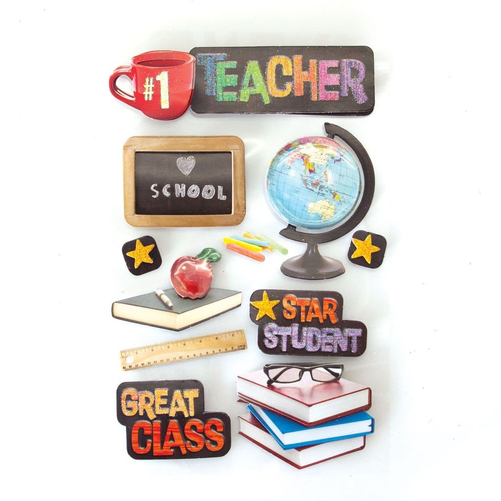 Paper House Productions - 3D Teacher Stickers