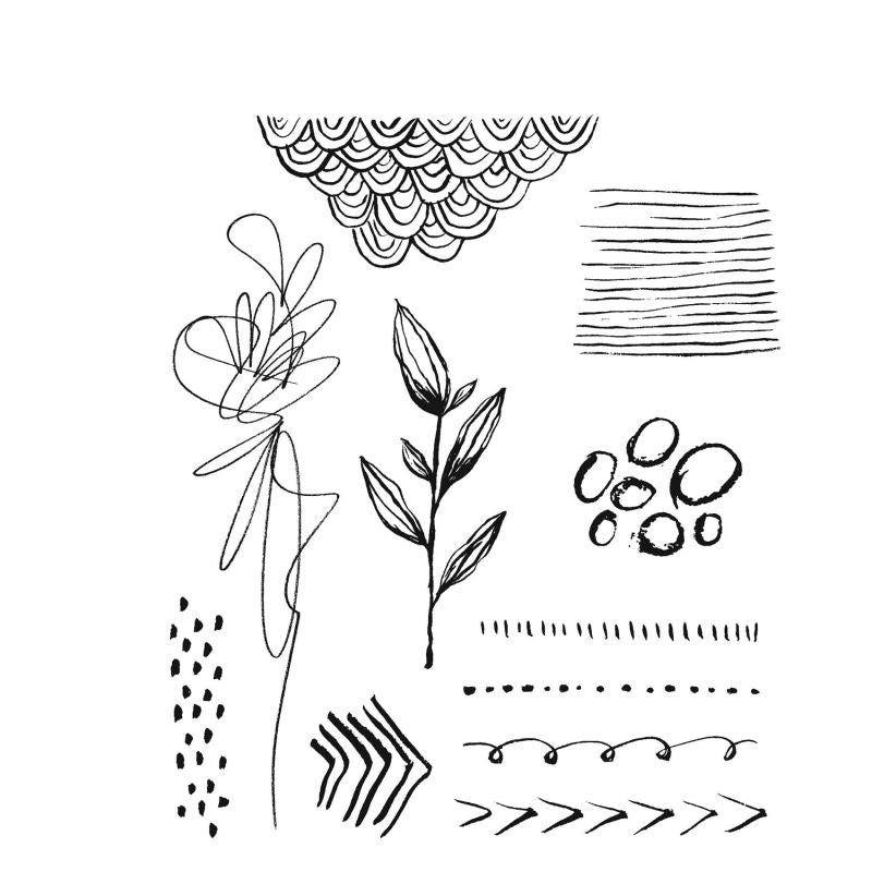 Tim Holtz - Media Marks 1Cling Stamps