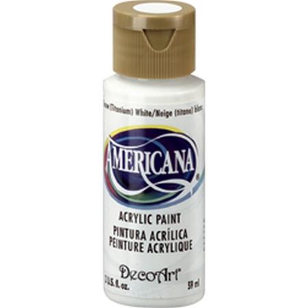 DecoArt Snow (Titanium) White Americana Acrylic