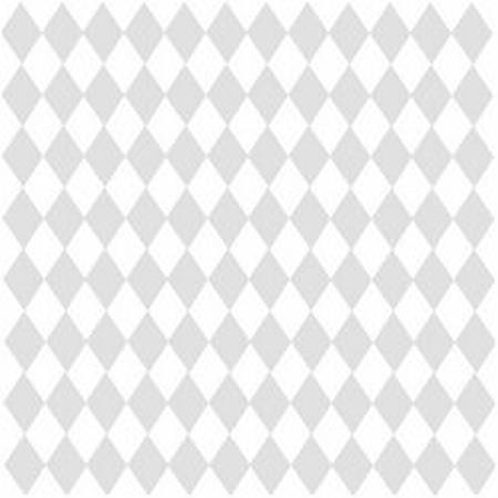 12x12 Diamonds Bazzill White