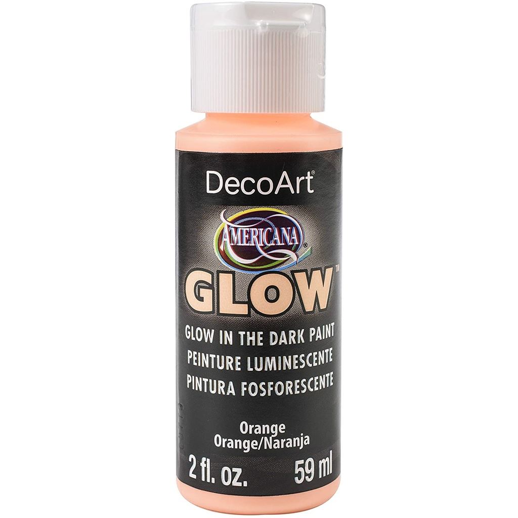 DecoArt Orange Americana Glow Colours 2oz Paint