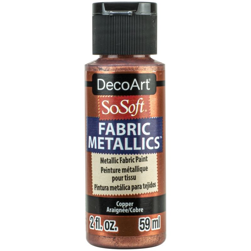 DecoArt Copper 2oz Fabric Metallics Paint