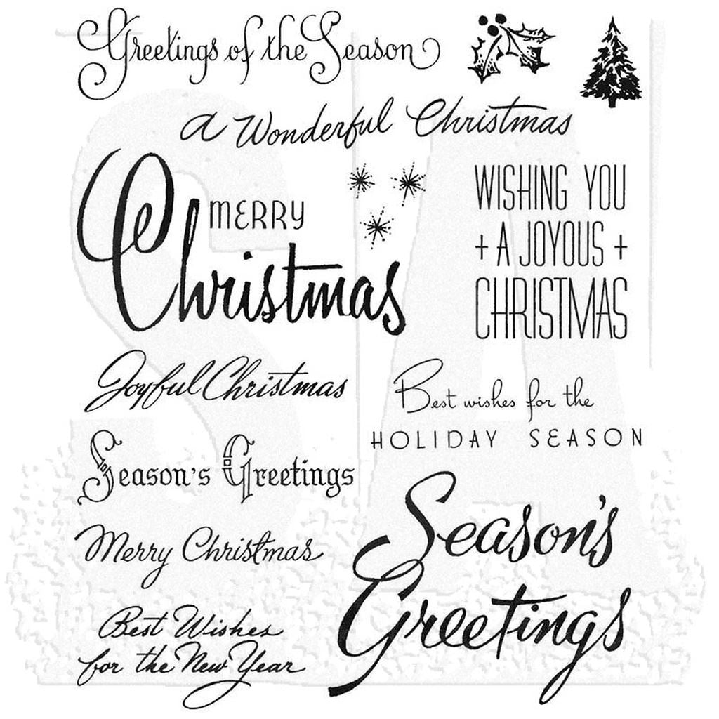 Tim Holtz - Christmas Time 3 Cling Stamps