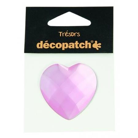 Pack of 1 heart, 4.5cm Pink