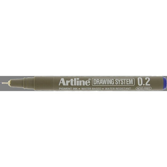 EK232 0.2 Drawing Pen Blue Sold in boxes of 12s