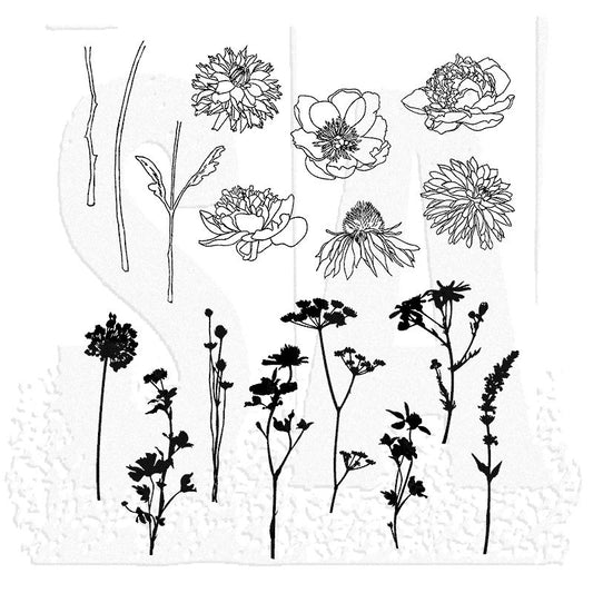 Tim Holtz - Mini Bouquet- Stamp