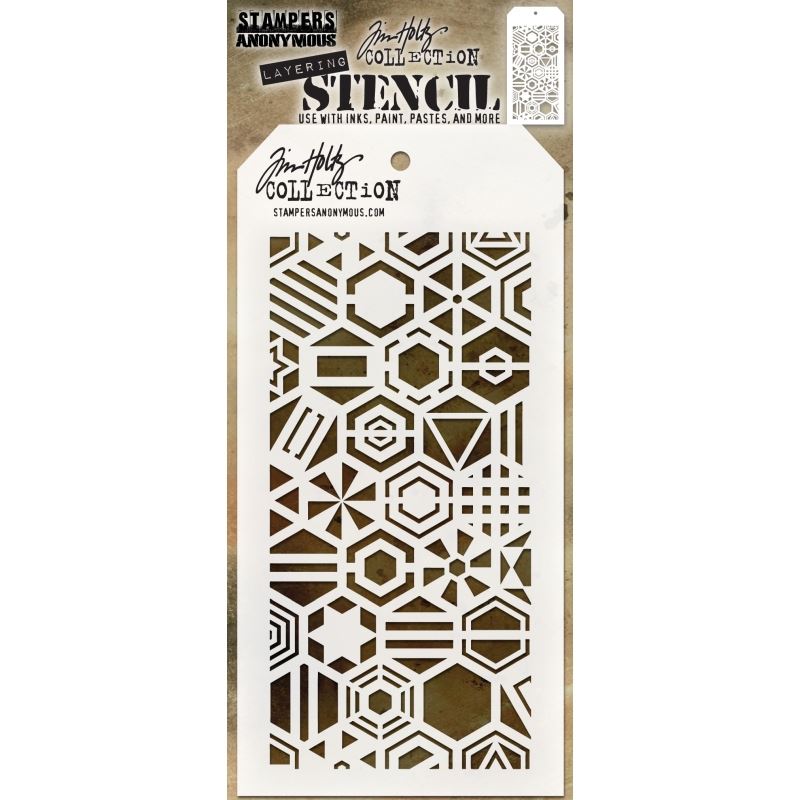 Tim Holtz - Patchwork Hex Stencils