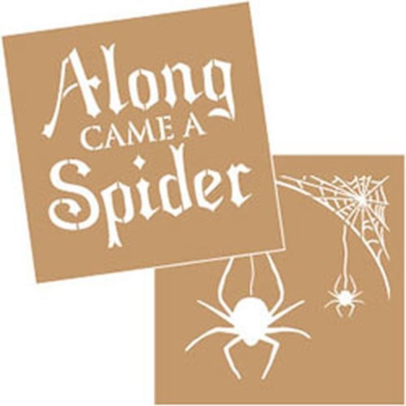DecoArt Along came a spider value stencil