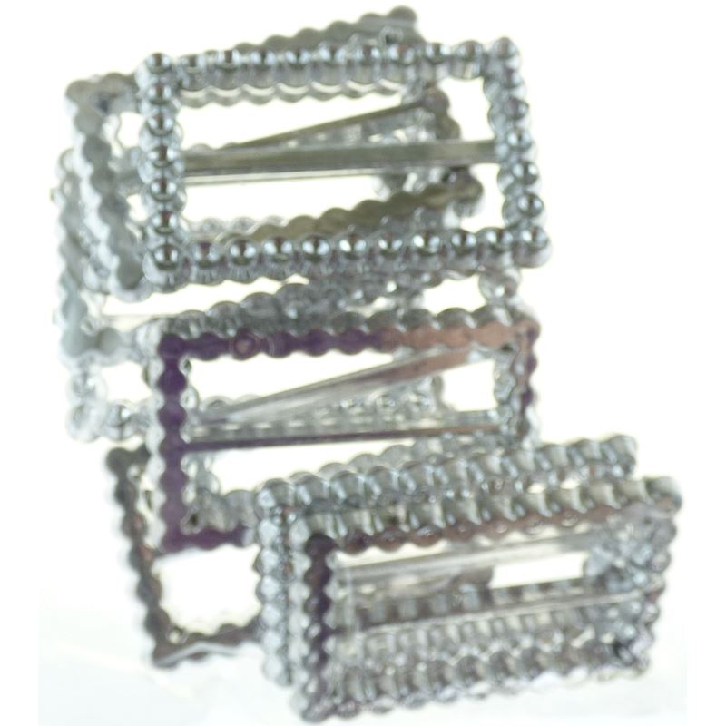 Diamant Effect Buckles 3.5cm Rectangle - 10 pieces