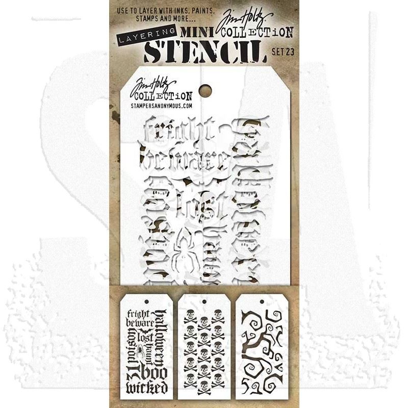 Tim Holtz - Mini Stencil Set 23