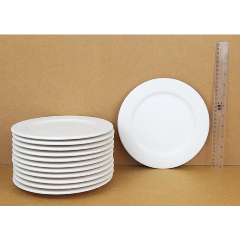 Rimmed Plate 21 cm – Bisque Blanks – Box of 12