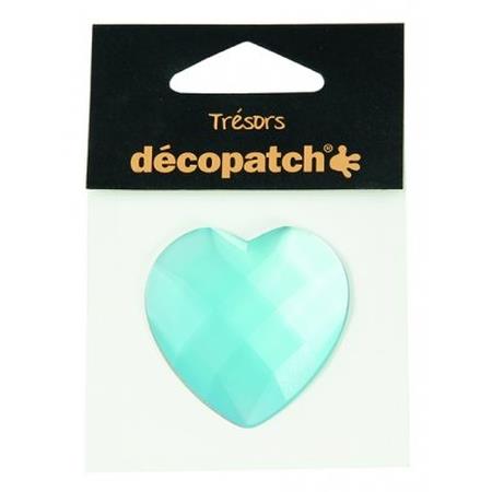 Pack of 1 heart, 4.5cm Blue