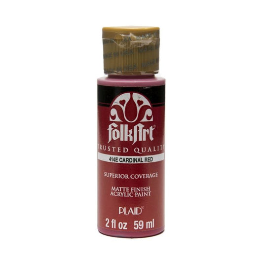 Cardinal Red FolkArt- 2oz